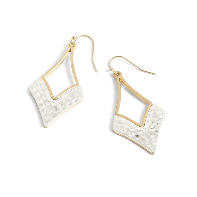 Whispers Mixed Metal Dangle Earrings