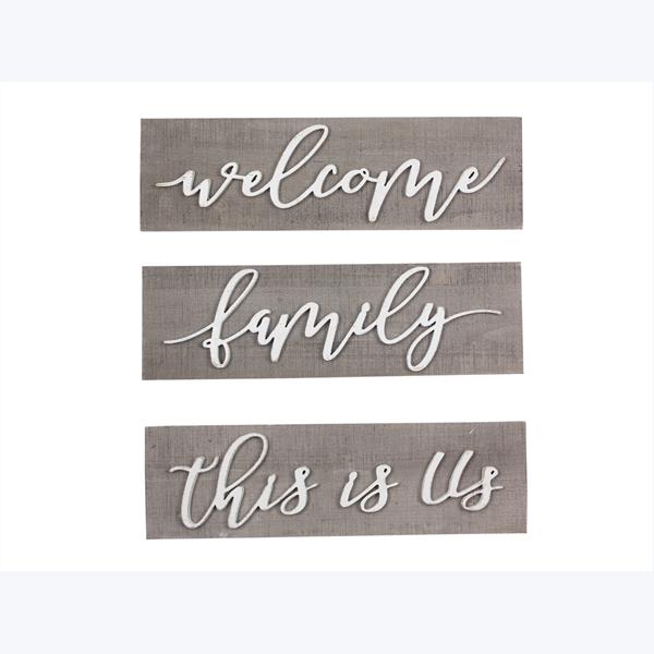 Wood Plaque w/ Raised Letters