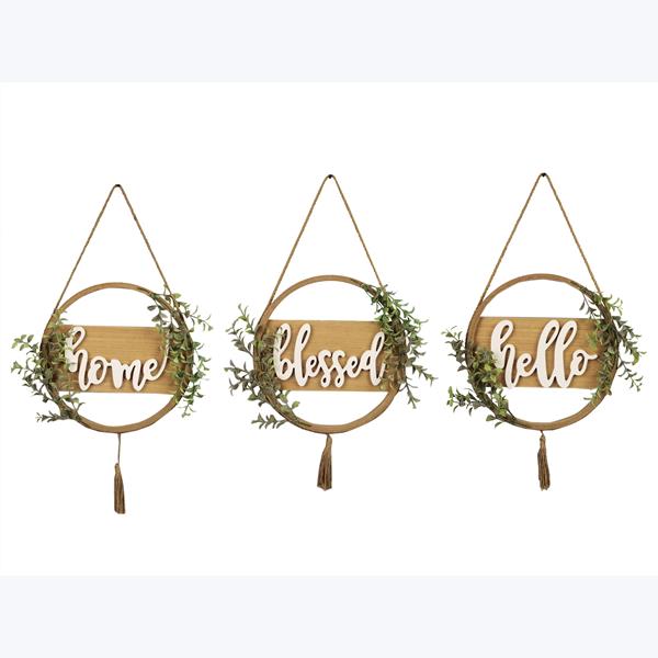 Wood Round Wall Signs