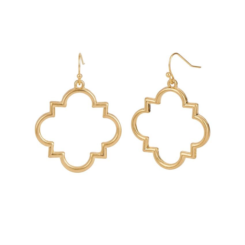 Whispers Gold Dangle Earrings