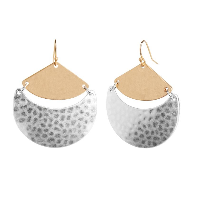 Whispers Mixed Metal Dangle Earrings