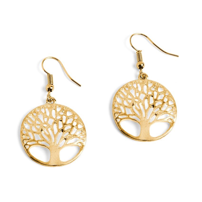 Whispers Gold Dangle Earrings