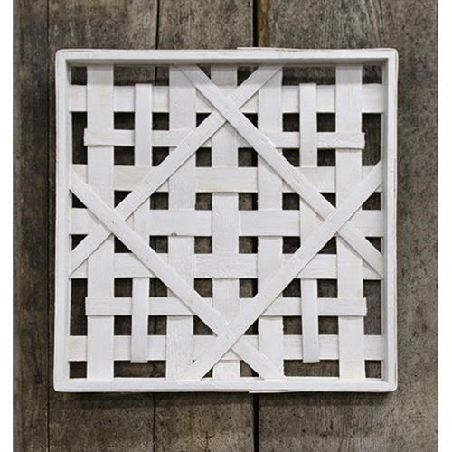 Wood Woven Square