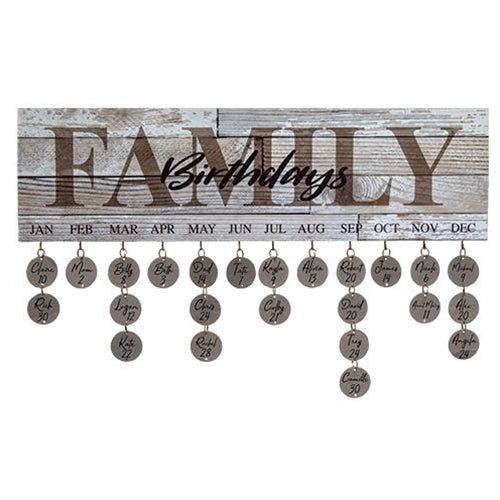 Birthday Calendars