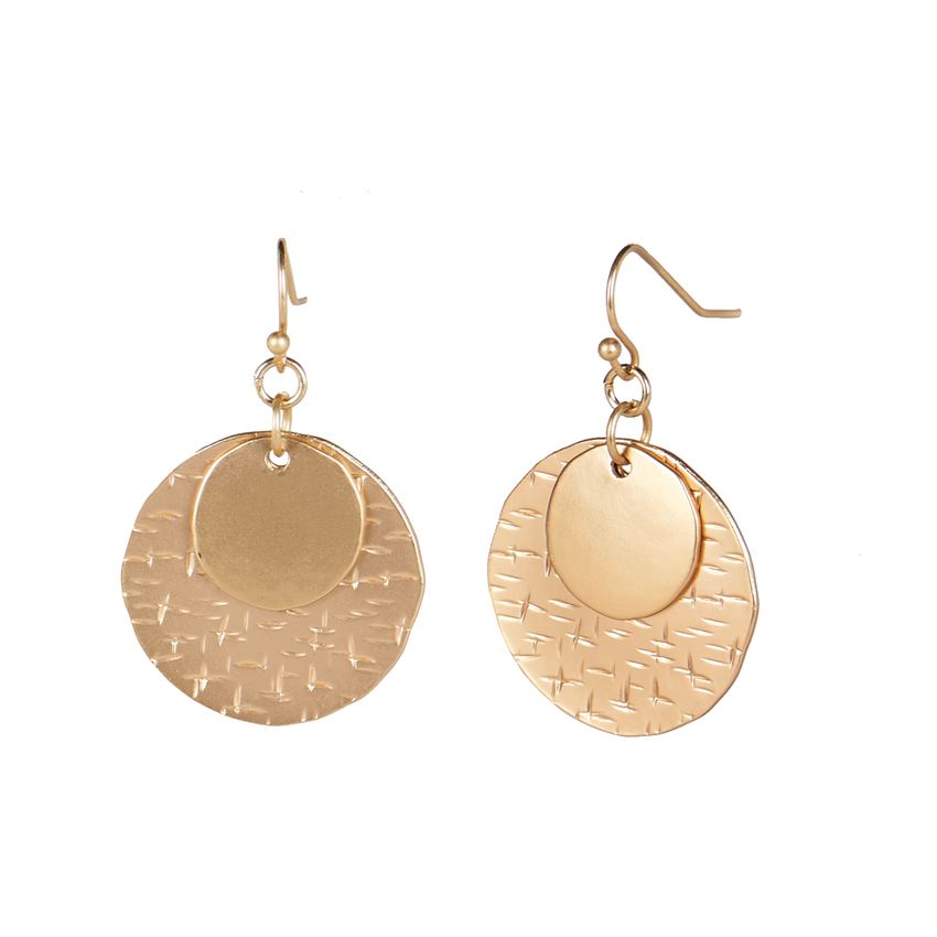 Whispers Gold Dangle Earrings