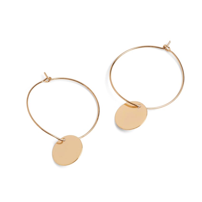 Whispers Gold Dangle Earrings
