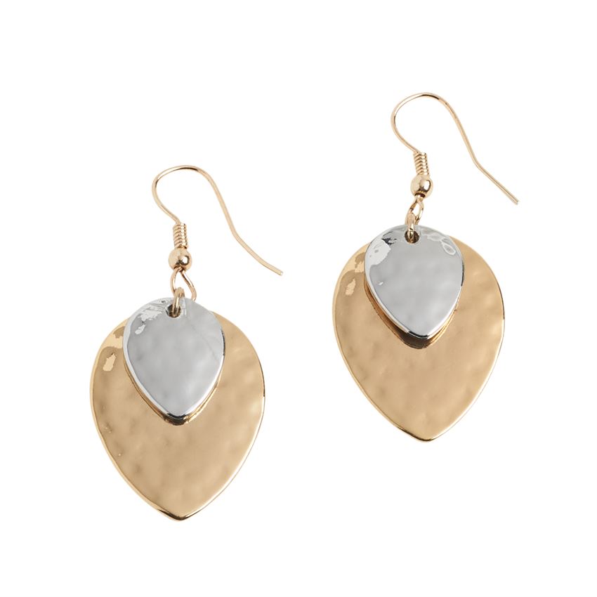 Whispers Mixed Metal Dangle Earrings