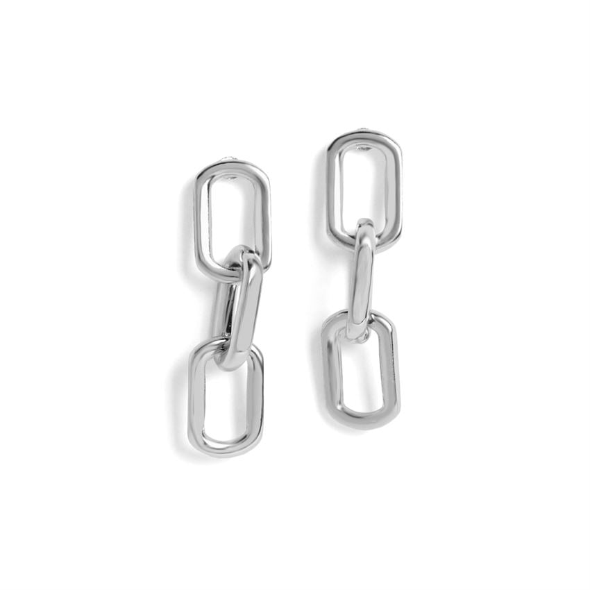 Whispers Silver Dangle Earrings