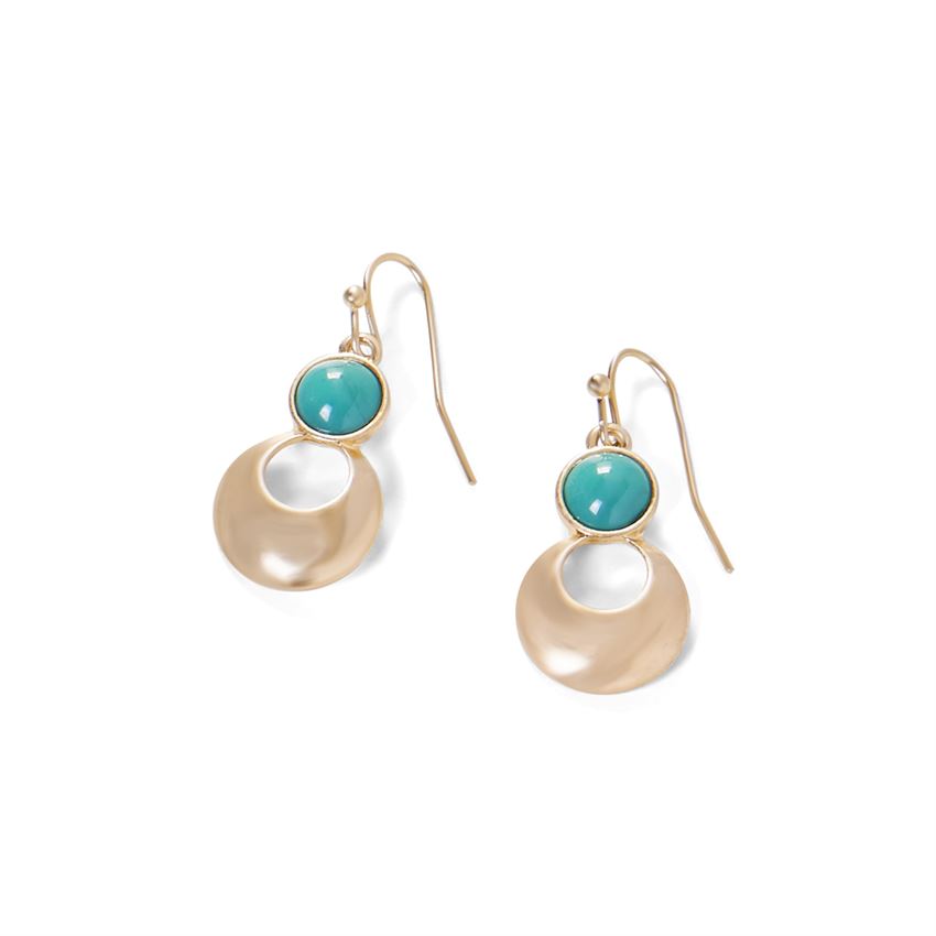 Whispers Gold Dangle Earrings