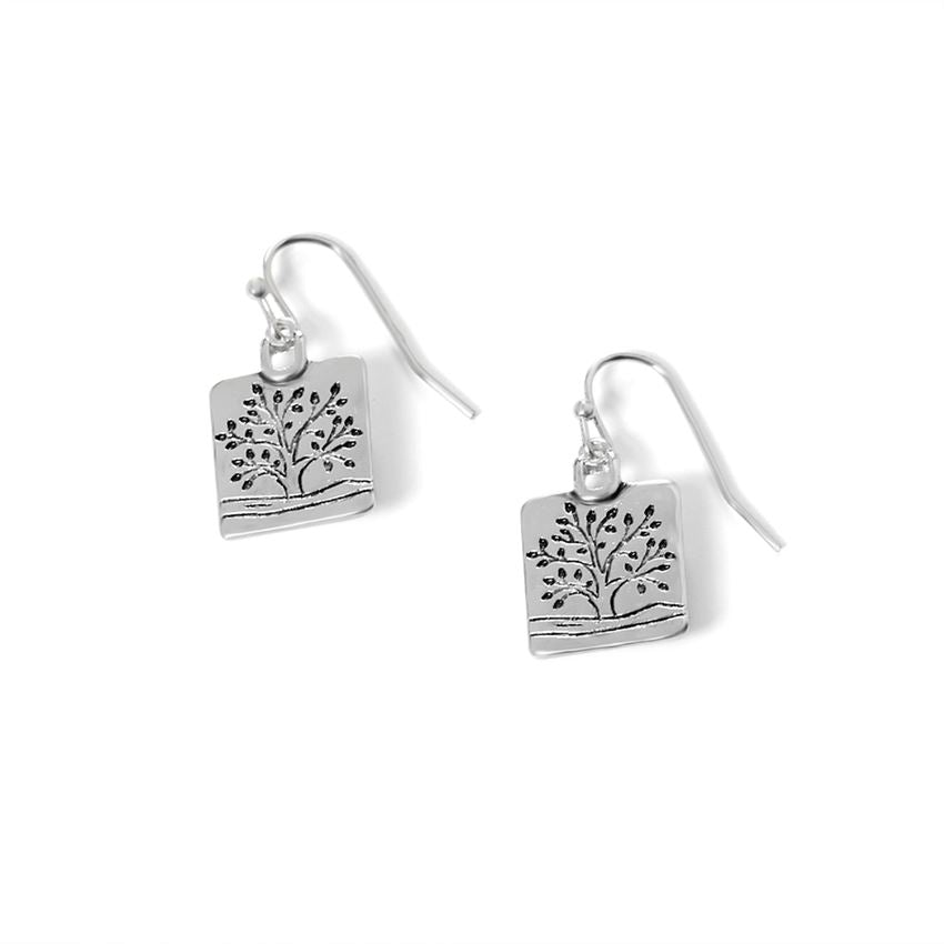 Whispers Silver Dangle Earrings