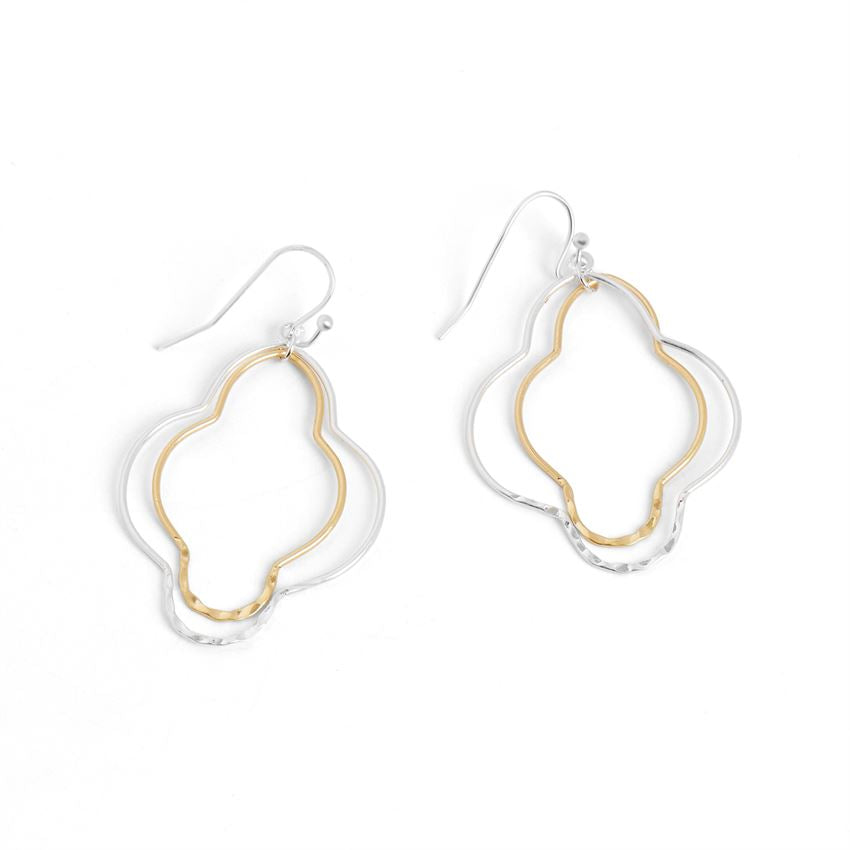 Whispers Mixed Metal Dangle Earrings