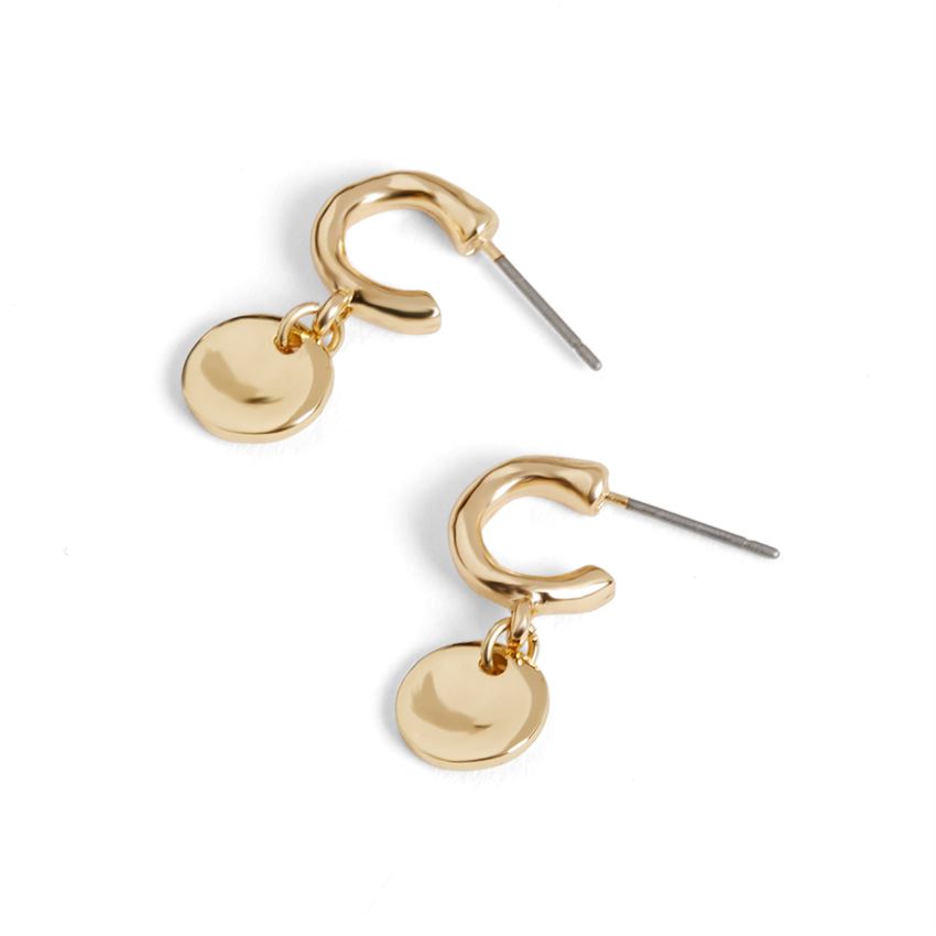 Whispers Gold Dangle Earrings
