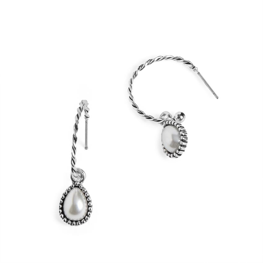 Whispers Silver Dangle Earrings