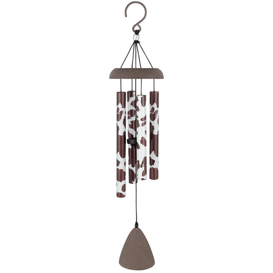 Cow Print Wind Chime 21"