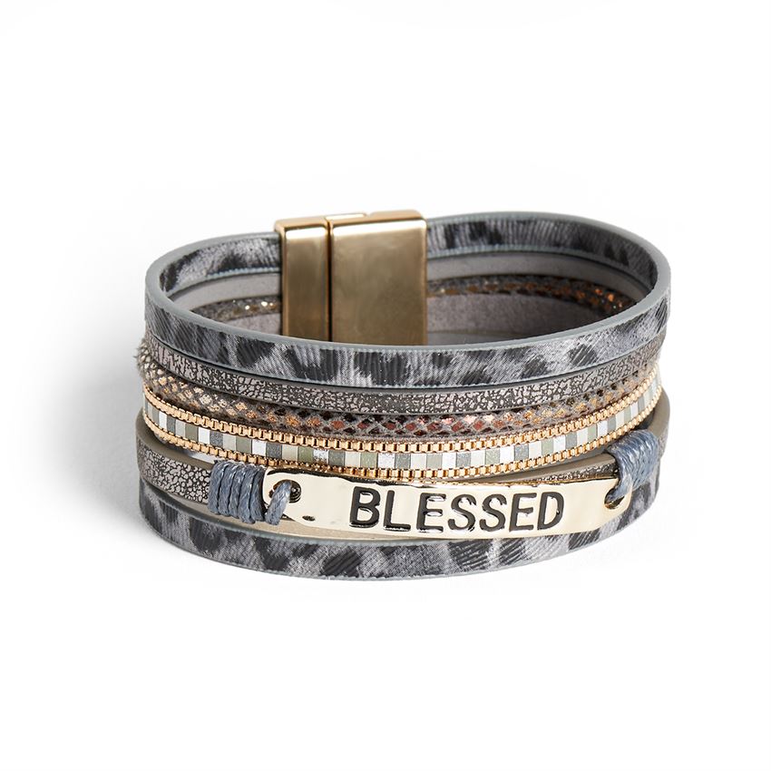 Magnetic Layered “Blessed” Bracelet