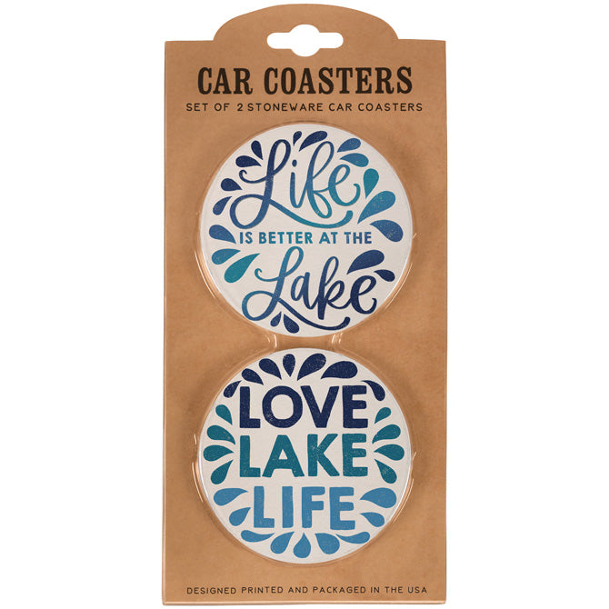 Cork Car Coasters 2 pack - My Secret Garden
