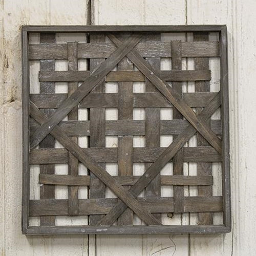 Wood Woven Square
