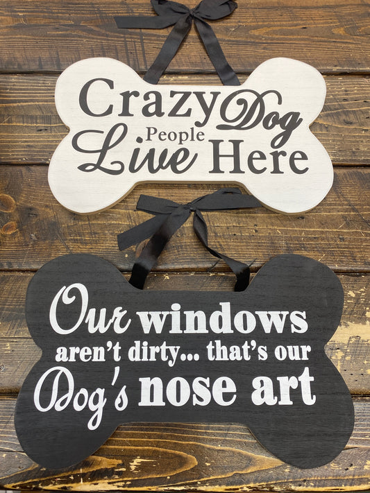 Dog Bone Shaped Signs