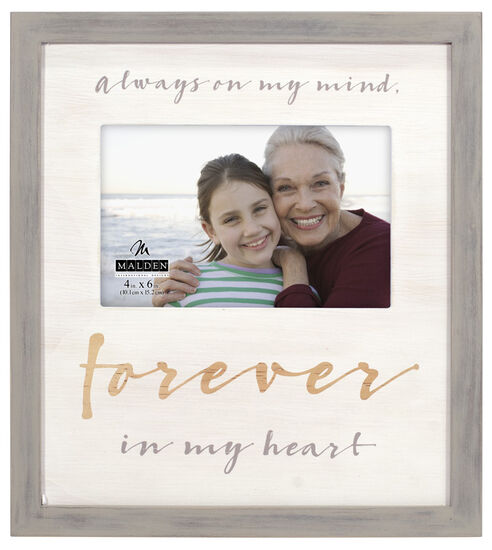 Frame "always on my mind, forever in my heart" (4x6)