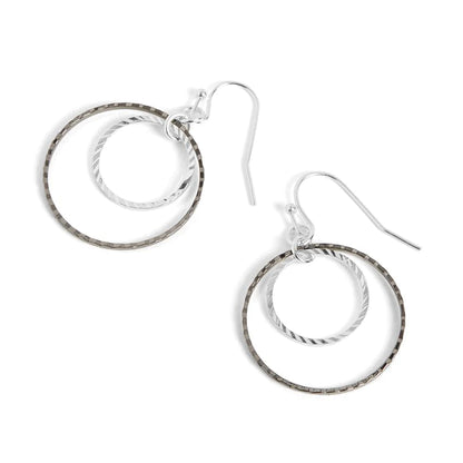 Whispers Mixed Metal Dangle Earrings