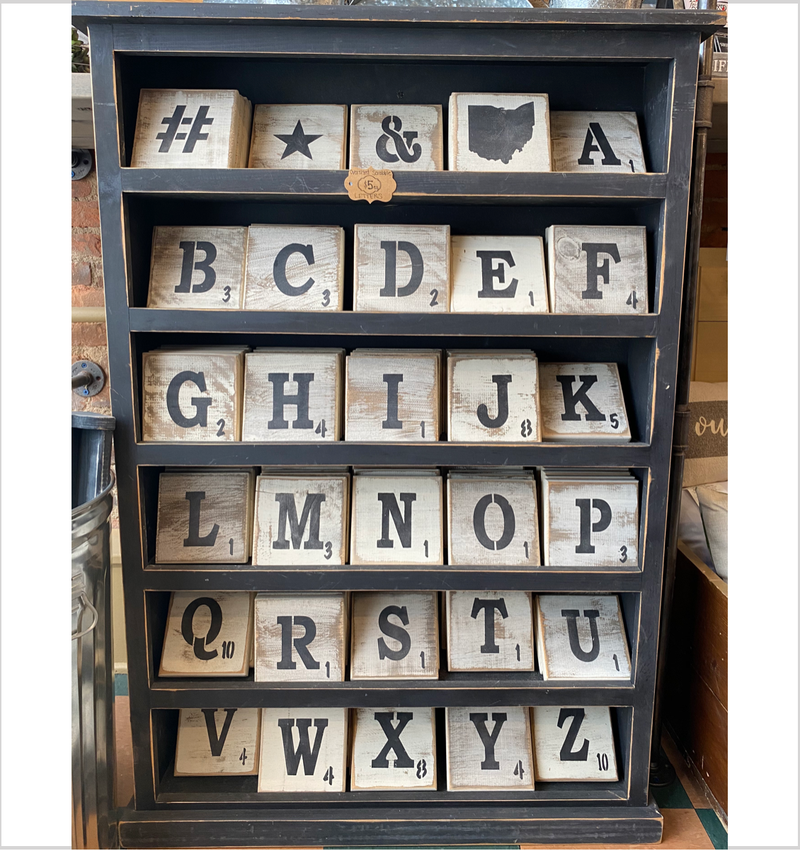 Oversized Scrabble Letters